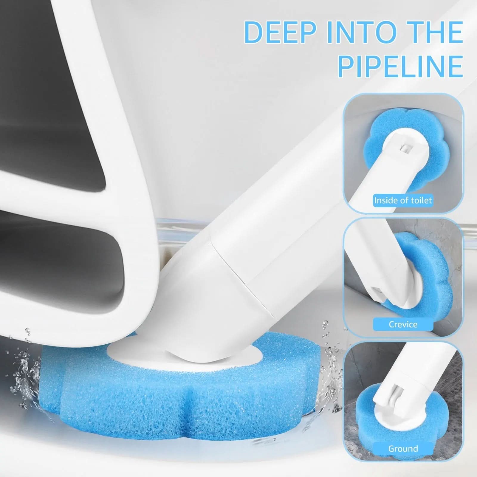 Disposable Toilet Brush Cleaning Set