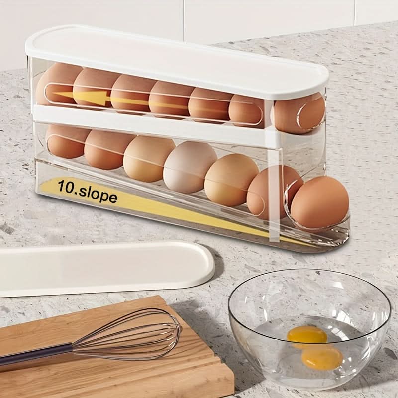 Egg Storage Container for Refrigerator – Space-Saving Kitchen Organizer