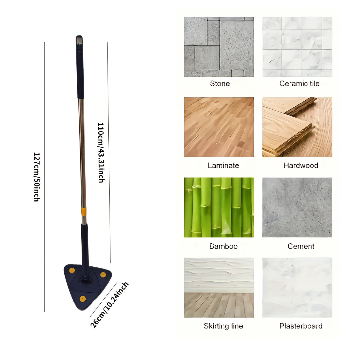 SmartClean - Effortless Hands-Free Mop for Every Surface