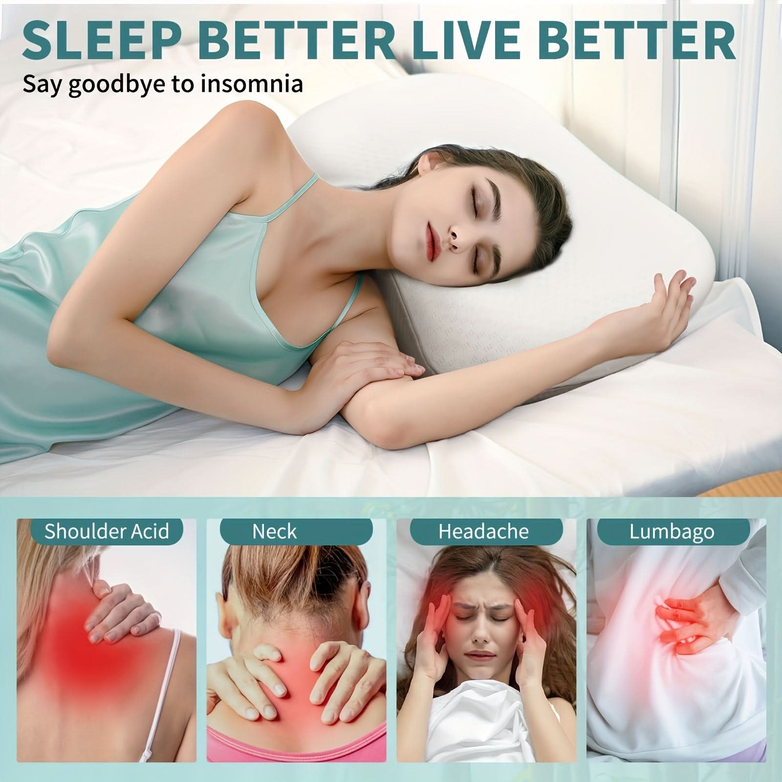 Cooling Cervical Pillow for Comfortable Sleep and Relaxation