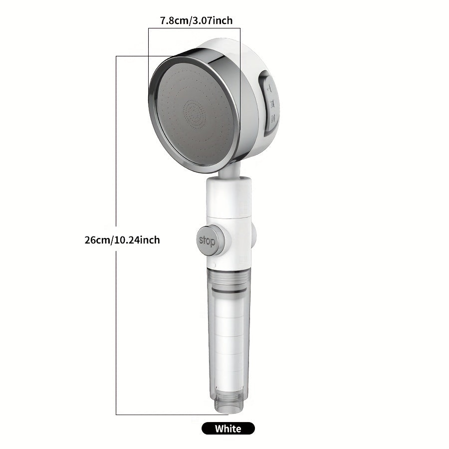 AquaBliss – Versatile High-Pressure Shower Head with 3 Spray Options