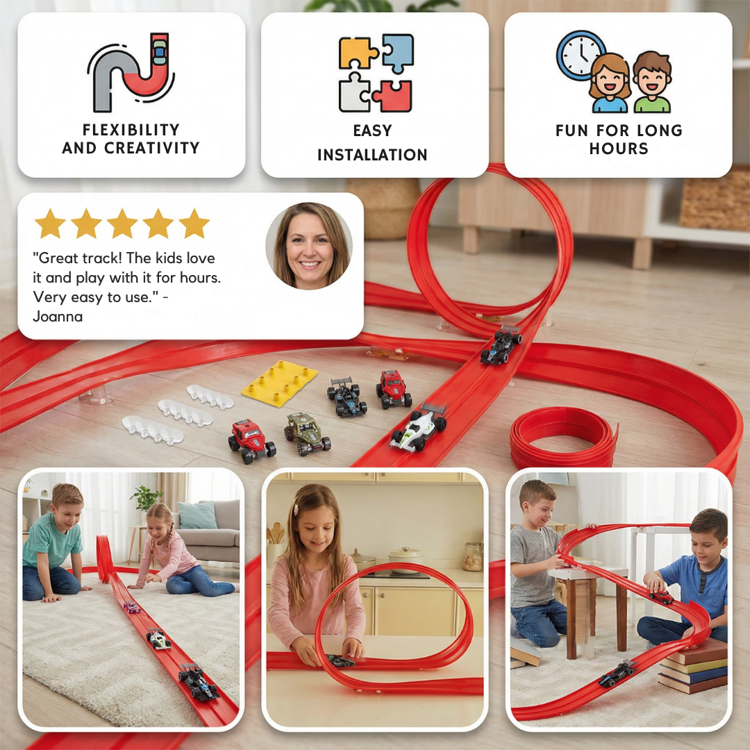 VeloBlaze™ — Ignite Your Child’s Creativity with Thrilling Glow-in-the-Dark Race Adventures