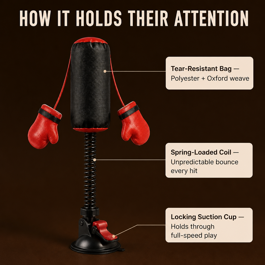 PouncePulse™ — Release Indoor Cat Energy with Spring-Loaded Boxing Moves