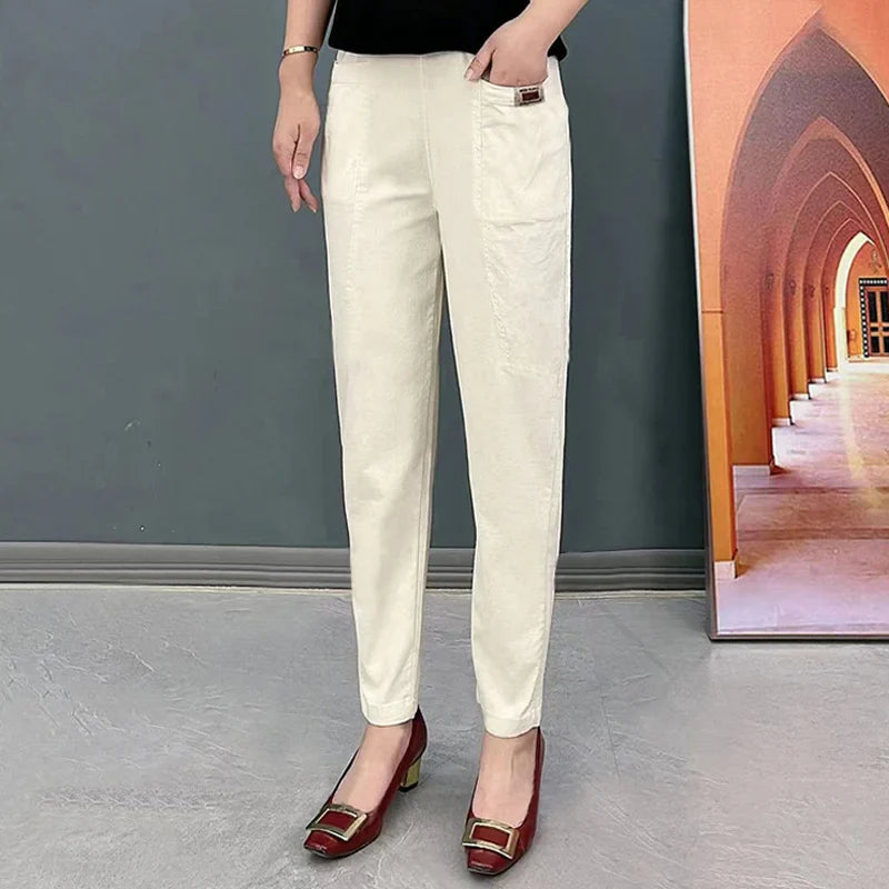 LuminaEase™ Cotton Pants — Feel Unstoppable All Day in Cloud-Soft Freedom
