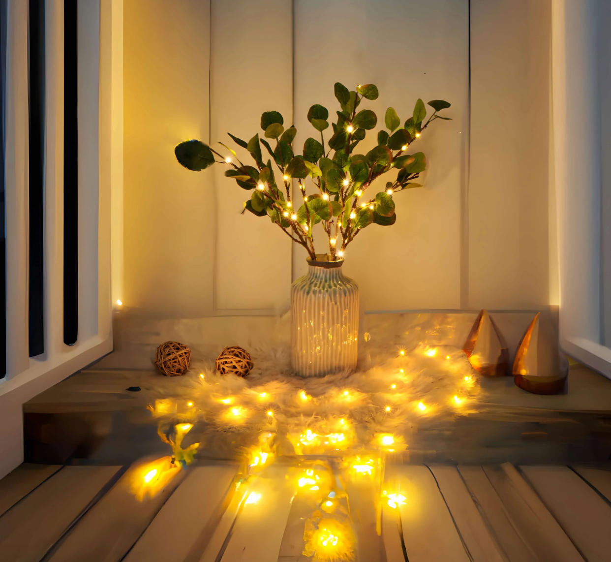 Feenlicht Olive Branch - Magical Fairy Lights Featuring Olive Branch Design