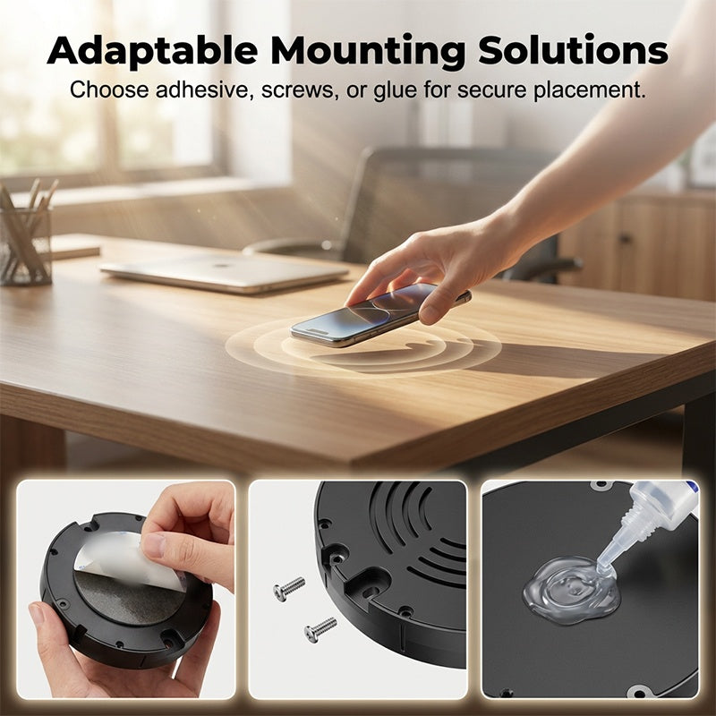 Charging Hub for Under-Desk Setup | Hidden Installation | Drills into Wood and Stone | HiddenVolt