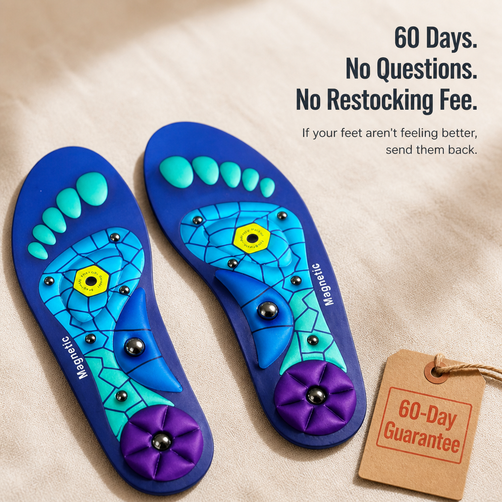SolaraStep™ — Relieve Aching Feet & Arch Pain with Acupressure Cushion Support