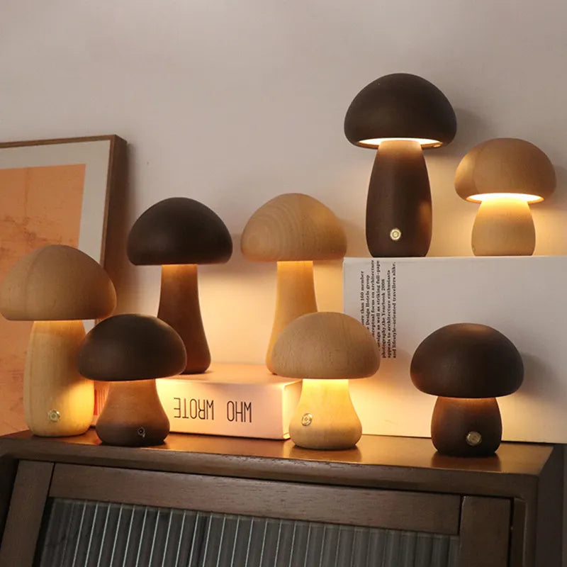 GloedGilde - Sophisticated Mushroom-Style Table Lamp