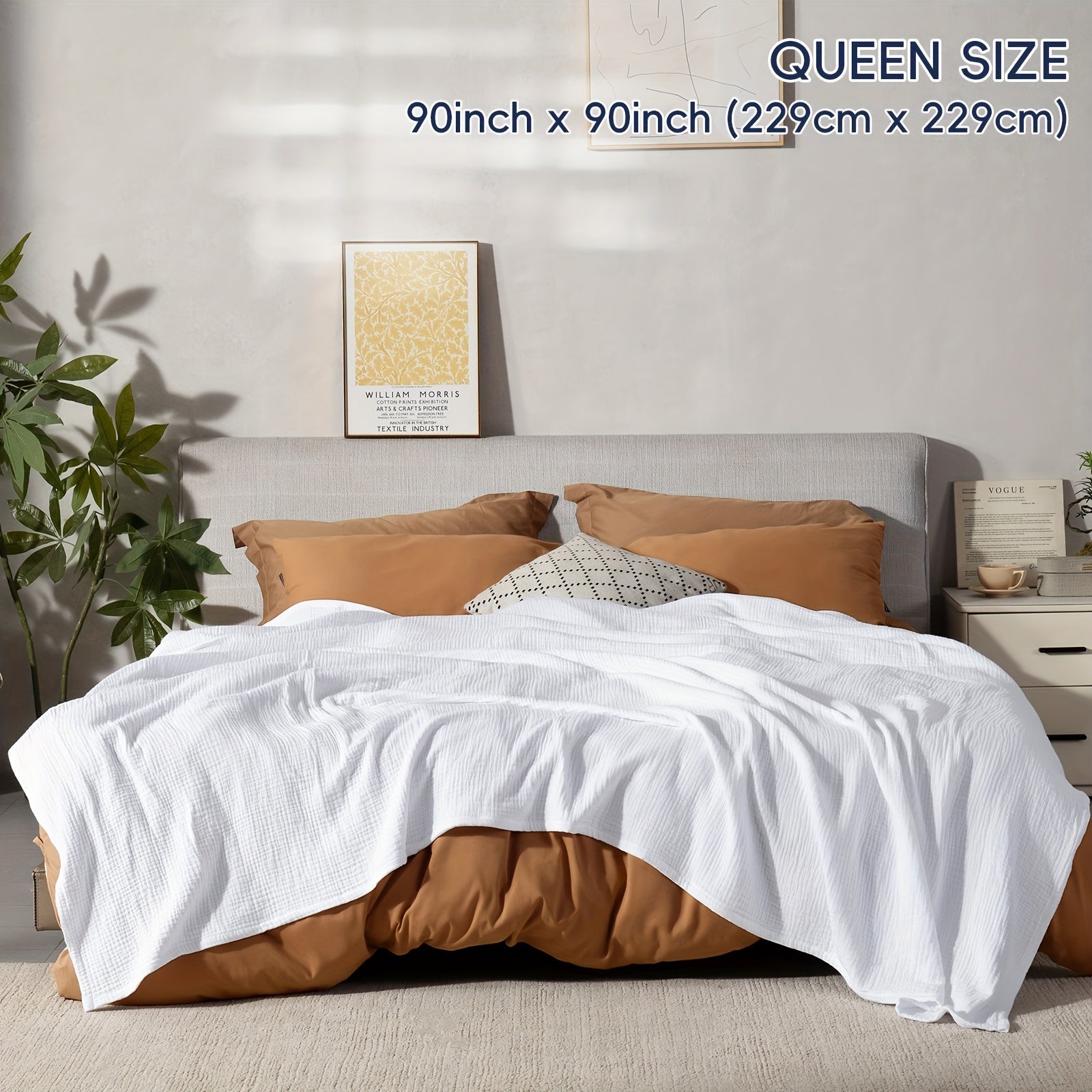 BreezyComfort - Ultra-Light Cotton Blanket for Year-Round Relaxation
