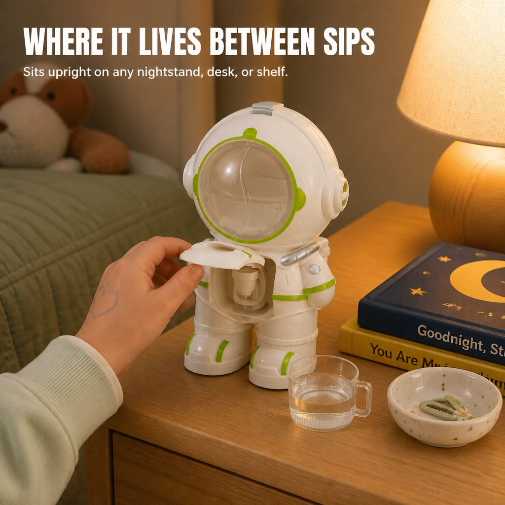 Hydrastro™ — Watch Kids Serve Their Own Water From a Mini Astronaut Dispenser