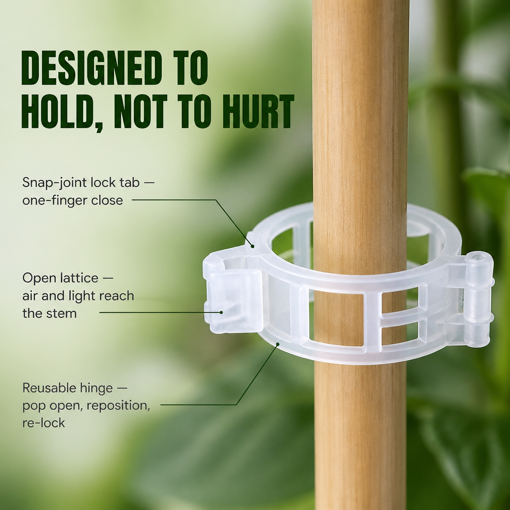 VineGuard™ Clips — Keep Your Vines Strong, Upright, and Unstoppable All Season Long