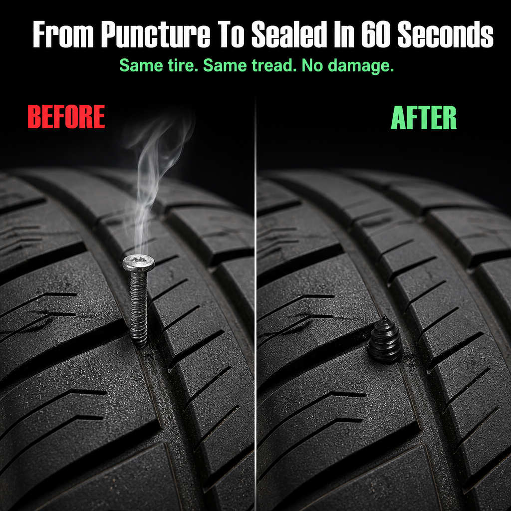 SlipMate™ — Insert Any Flat in 60 Seconds Without Taking Off the Tire