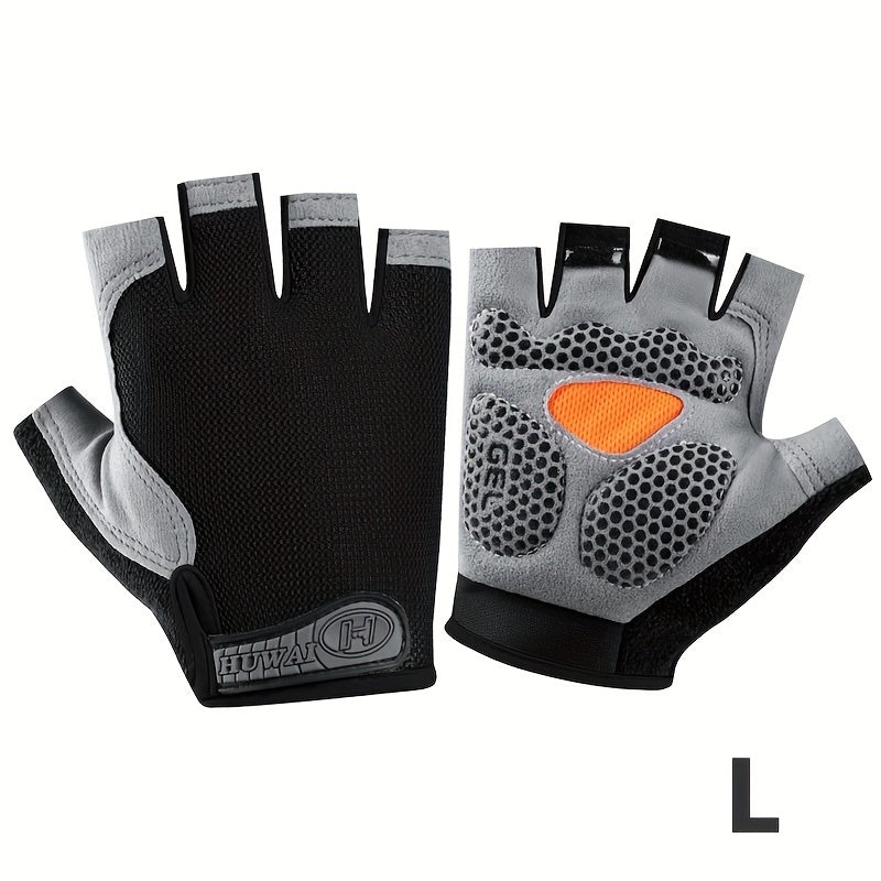 Versatile Outdoor Half Finger Gloves for Active Adventures