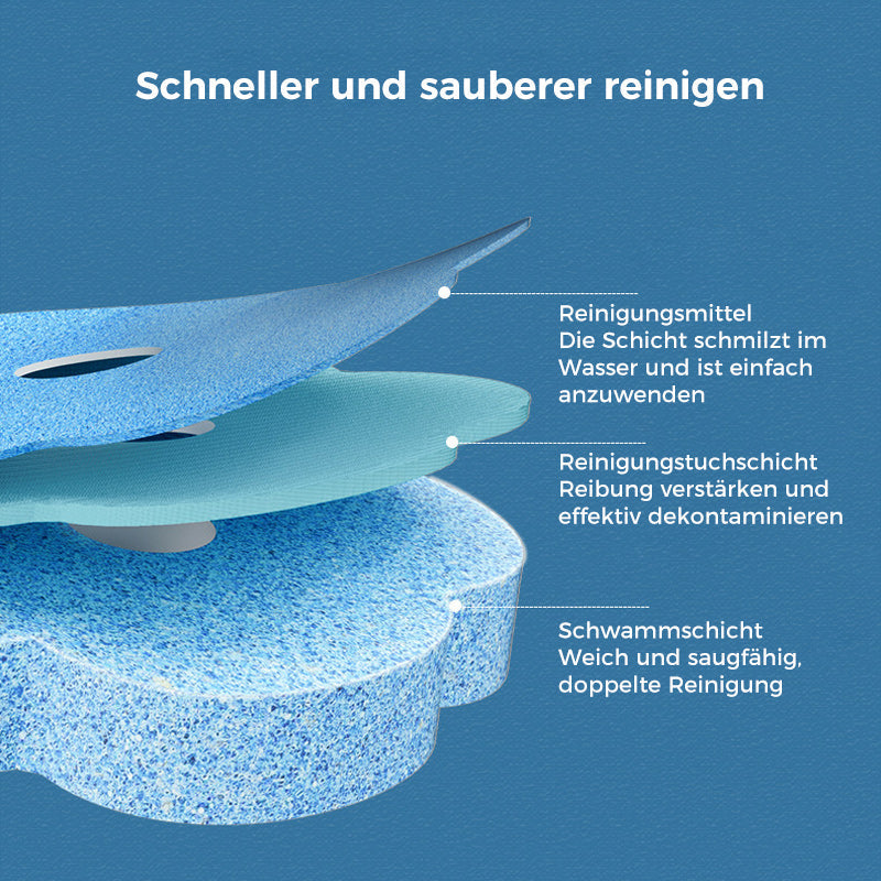 Disposable Toilet Scrubber | Antibacterial | Hygienic Sponge Heads | CleanClick