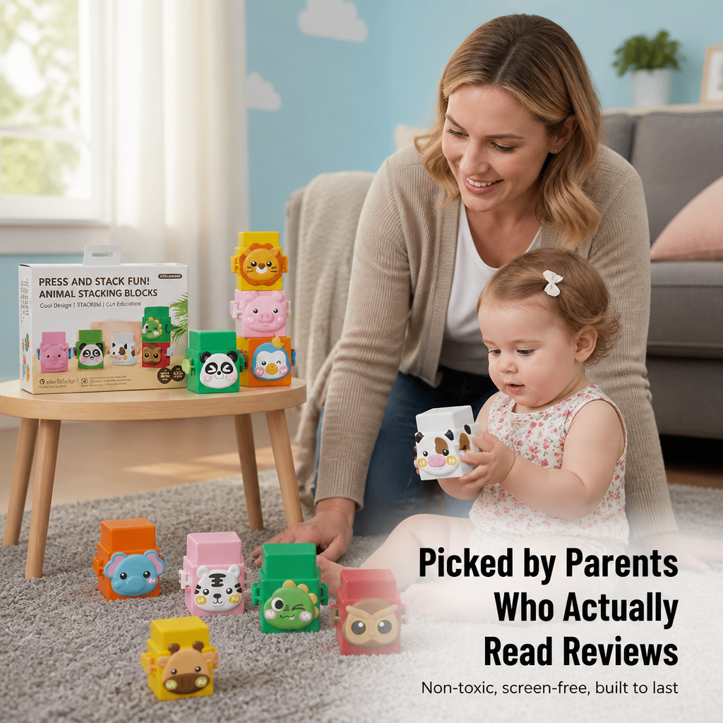 BrillieBlocks™ — Snap 12 Animal Pals Into Towers Kids Can’t Stop Building