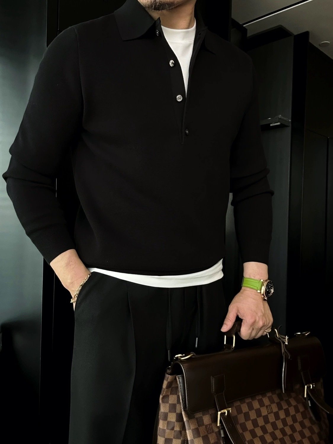 Ramrova™ Knit Polo Sweater — Feel Sharp and Fresh All Day Without Sacrificing Comfort