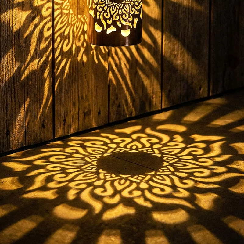 Garden Solar Projector with Automatic Sensor for Mandala Patterns