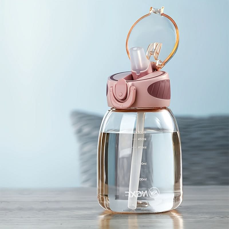 Leakproof Travel Water Cup with Compact Straw Design