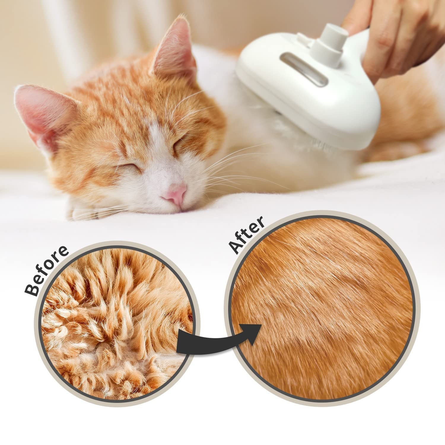 VitaPet™ SteamBrush — Transform Grooming into a Calming, Shed-Free Spa Moment