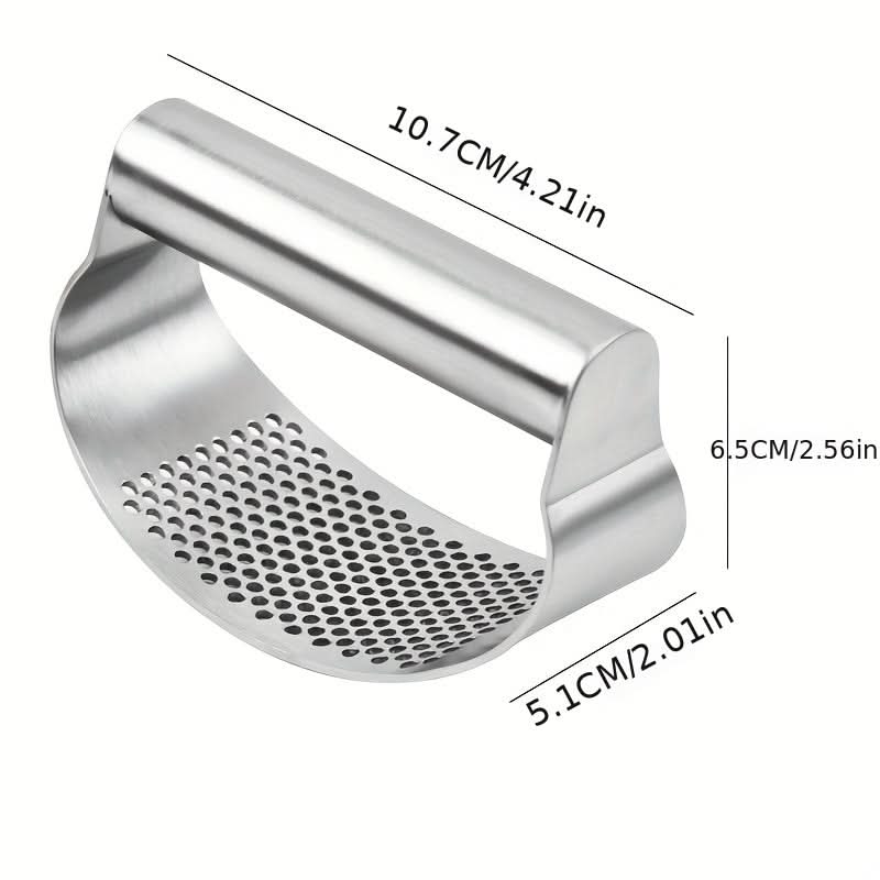 Manual Garlic Press - Handheld Crusher for Fresh Garlic