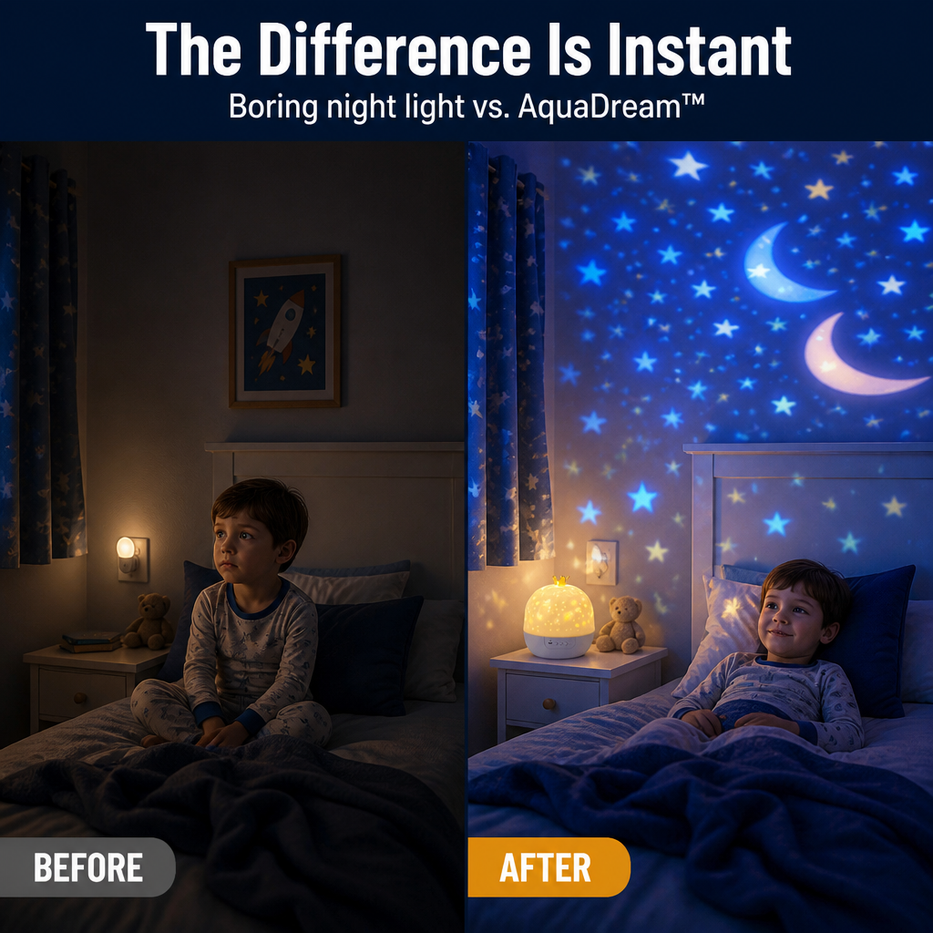 AquaDream™ — Swap Bedtime Fights for Stars on the Ceiling