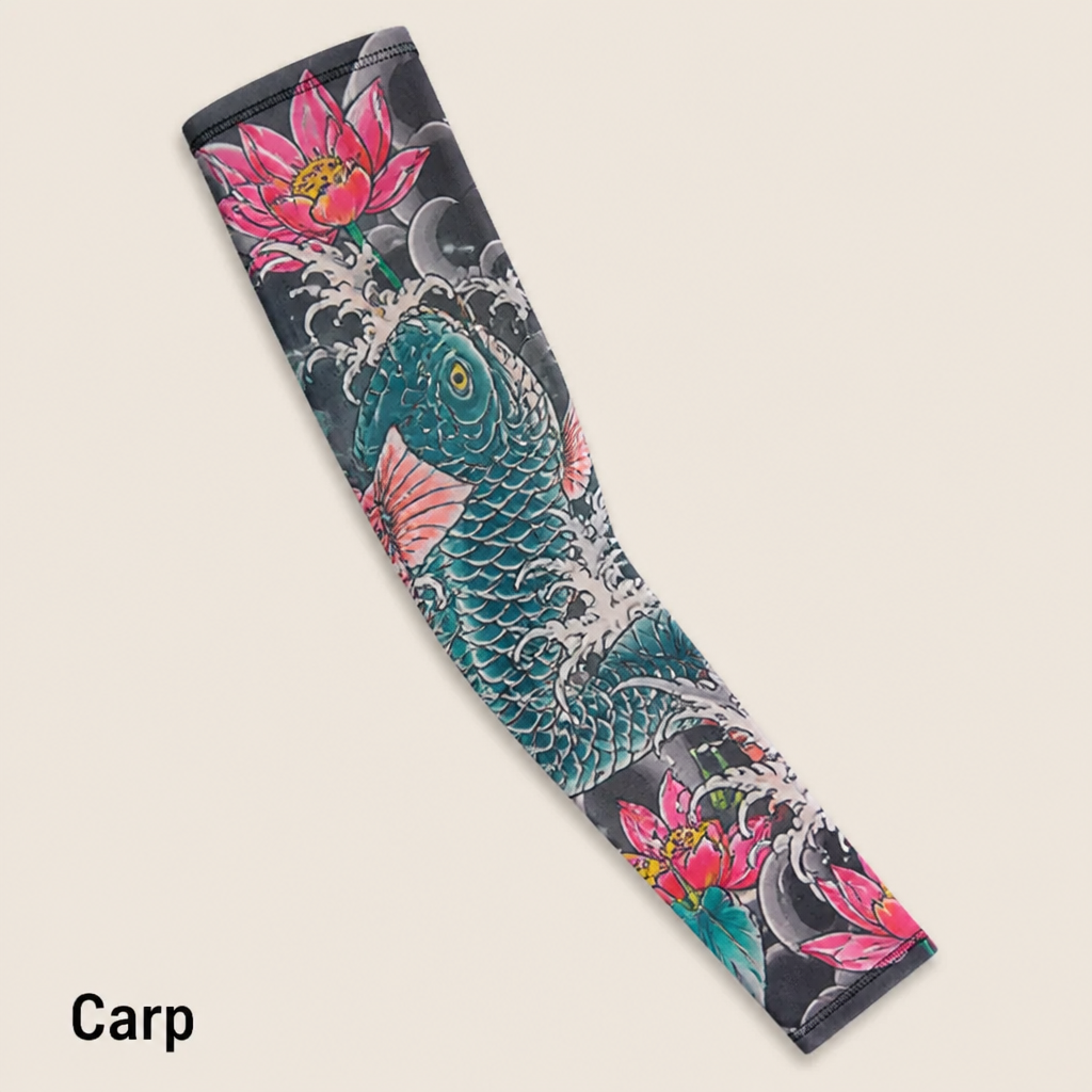 ArborSkin™ – UPF 50+ Japanese Tattoo-Print Sun Shield Arm Sleeve
