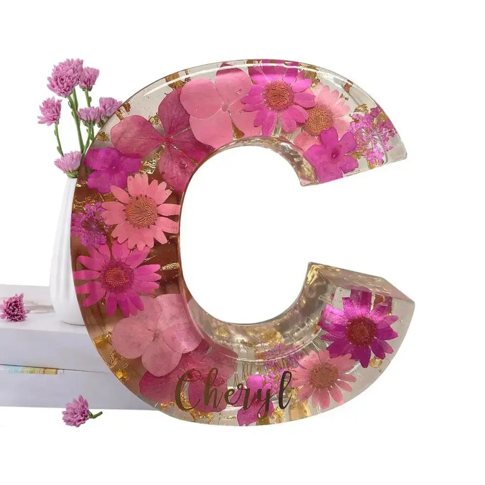 FloraLetter™ — Personalize Your Space with Handcrafted Floral Resin Art