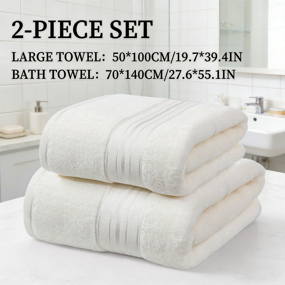 Luxurious Quick-Dry Cotton Towel Set for Everyday Elegance