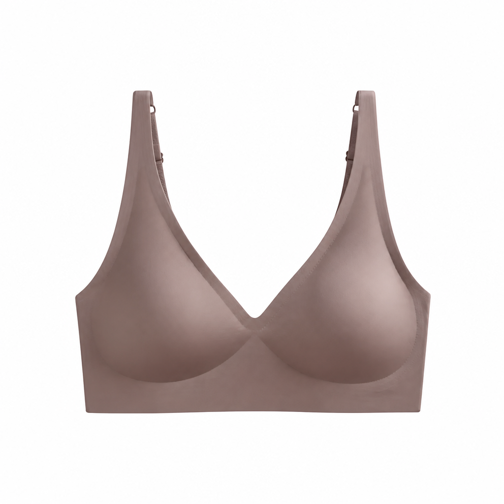 SilkenEase™ – Wire-Free V-Neck Comfort Bra, Invisible Fit