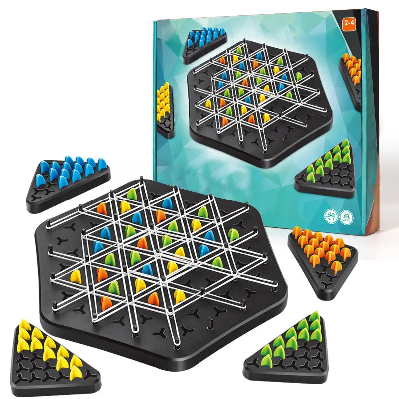 Chain Triangle Puzzle Game – Refined Logic Challenge for 2–4 Players