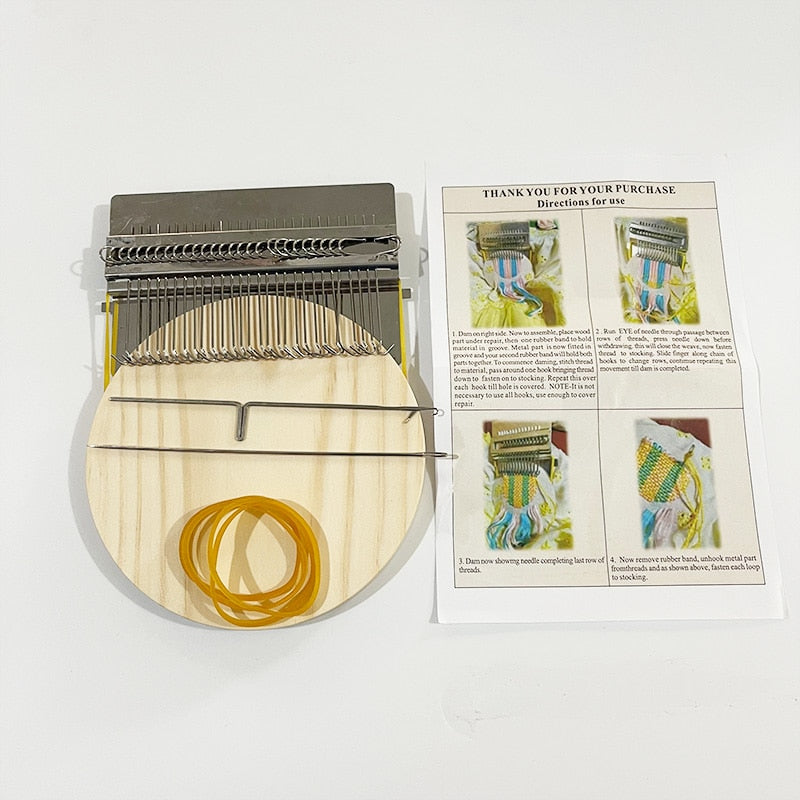 StitchCraft™ Mini Loom — Instantly Revive Your Clothes with Stunning, Stress-Free Creativity