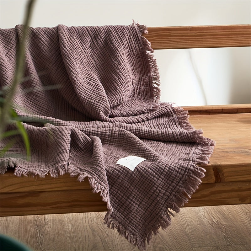 Cumulus Comfort – Lightweight 4-Layer Cotton Blanket for Everyday Relaxation