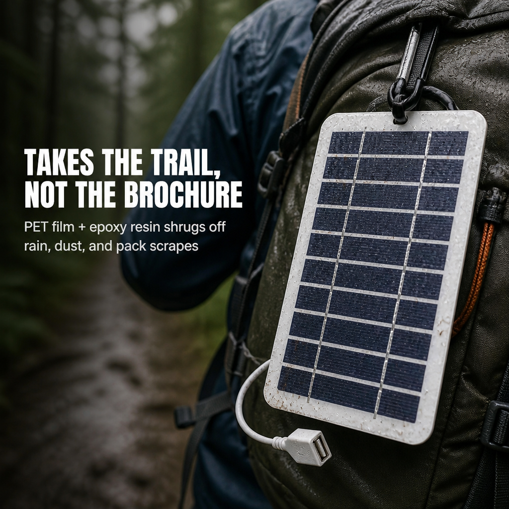 SolaraFlex™ — Attach to Your Pack, Recharge Power Banks on the Go While Hiking