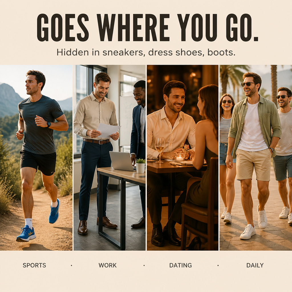 StepZure™ — Gain 1.4 Inches in Height with Any Shoe You Own Already