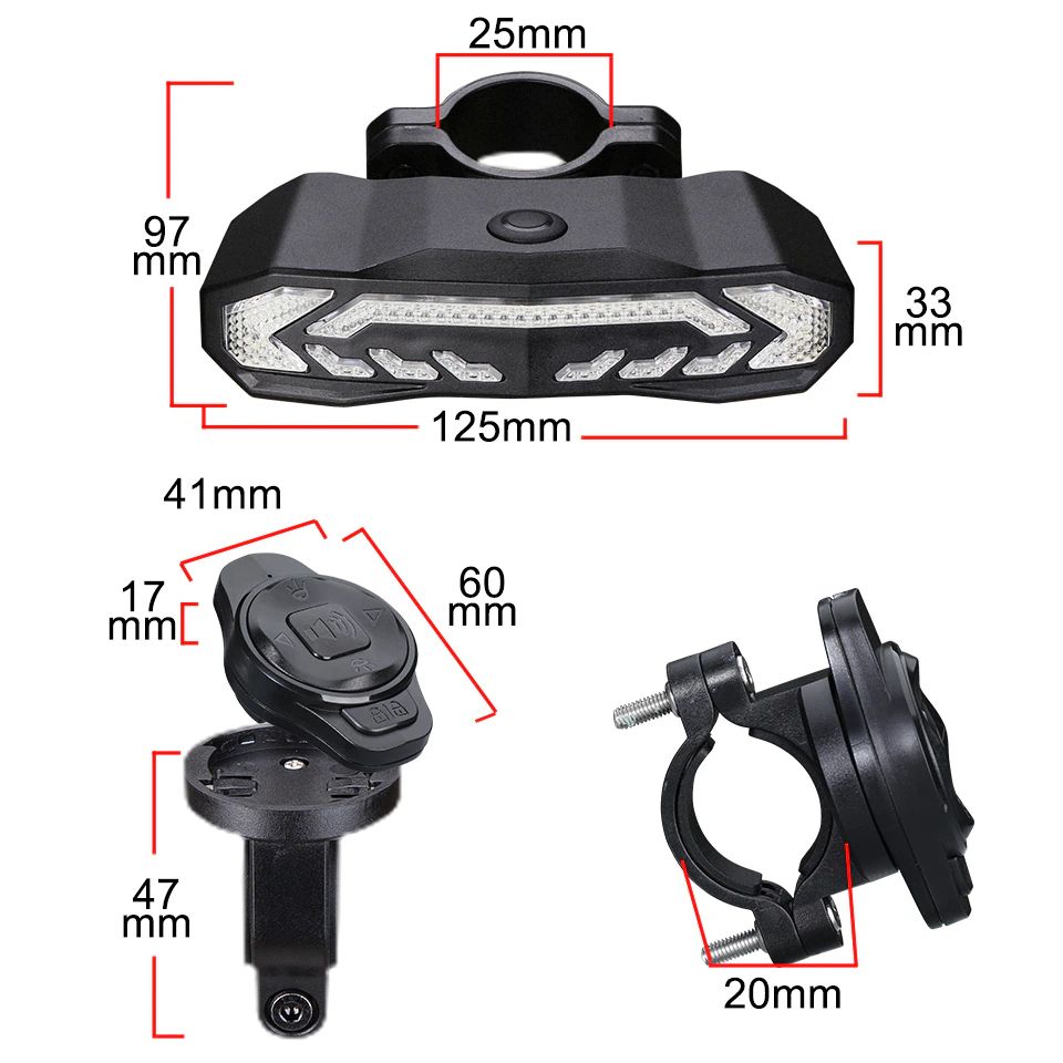 Enhanced Bicycle Tail Light with Security Alarm System