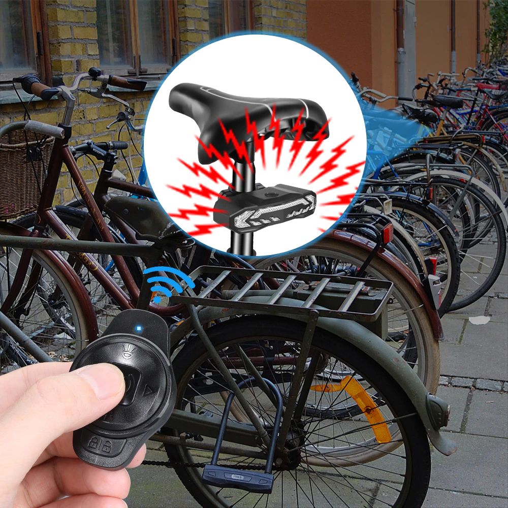 Enhanced Bicycle Tail Light with Security Alarm System