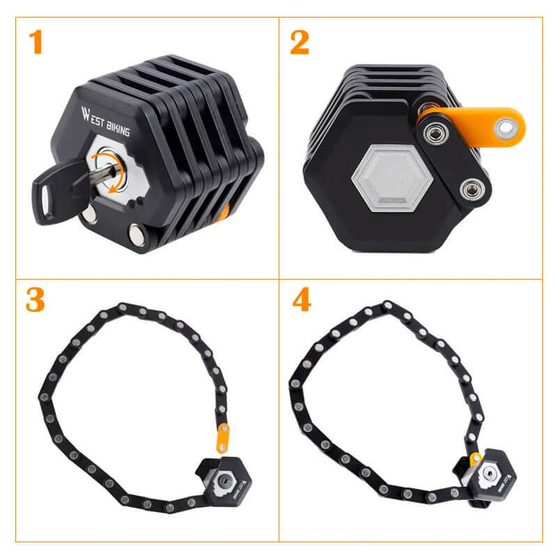 SecureLock Chain Lock for Bicycles and Scooters