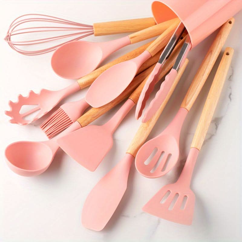 Complete 12-Piece Silicone Utensil Collection | Durable & Easy Clean