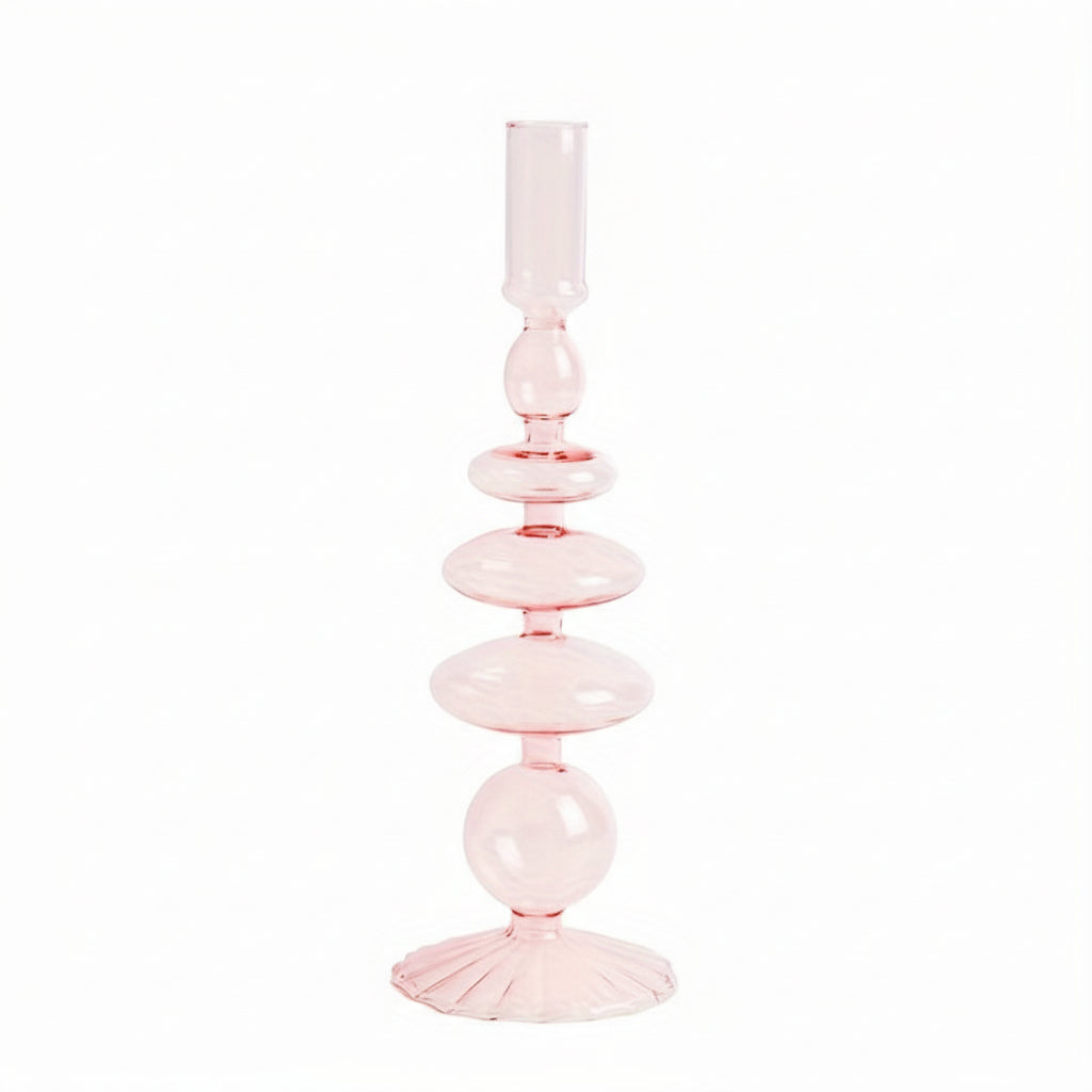 Elegant Glass Candle Holder and Vase for Modern Decor
