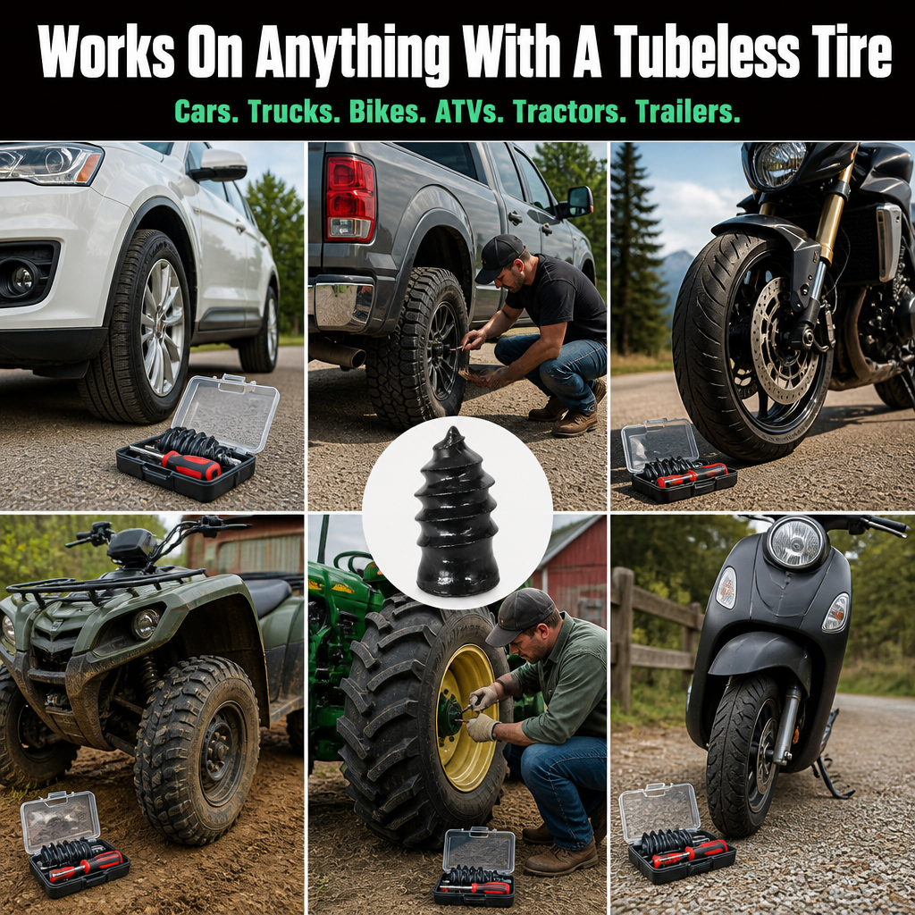 SlipMate™ — Insert Any Flat in 60 Seconds Without Taking Off the Tire