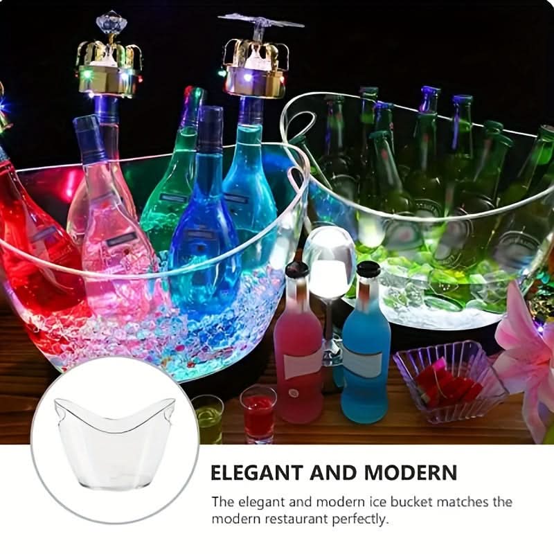 Acrylic Ice Bucket for Beverage Chilling and Convenient Party Serving