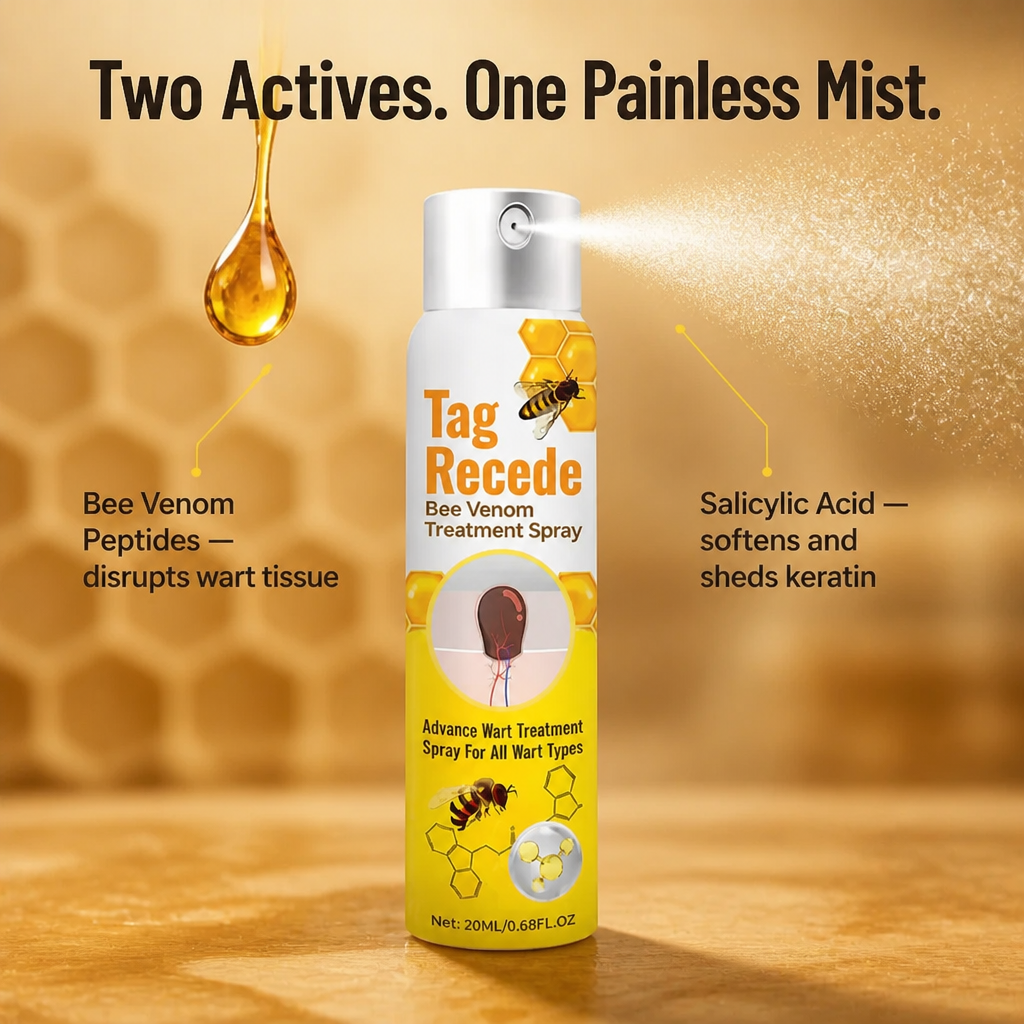 VenomaSilk™ — Effortlessly Eliminate Stubborn Warts with Bee Venom and Salicylic Acid Spray