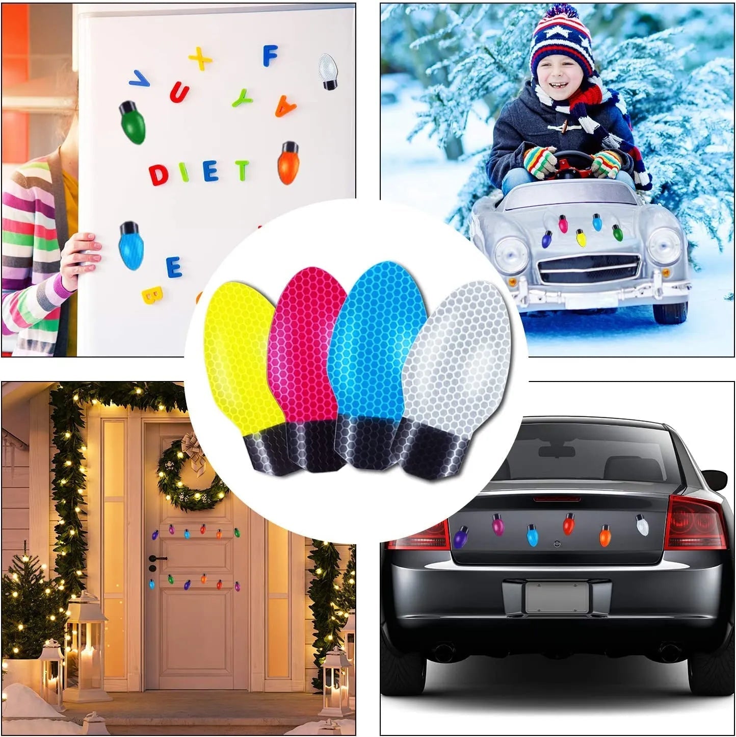 LumaGlow™ Magnetic Bulb Set — Make Every Ride Unforgettable with Radiant Holiday Magic