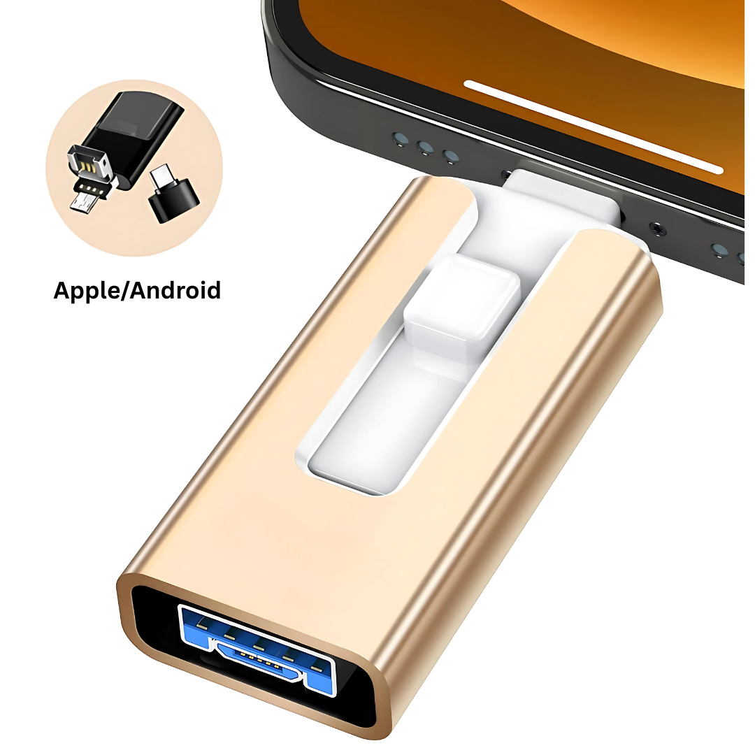 USB Drive | Expanded Storage | Multi-Port Data Transfer | SnapStick