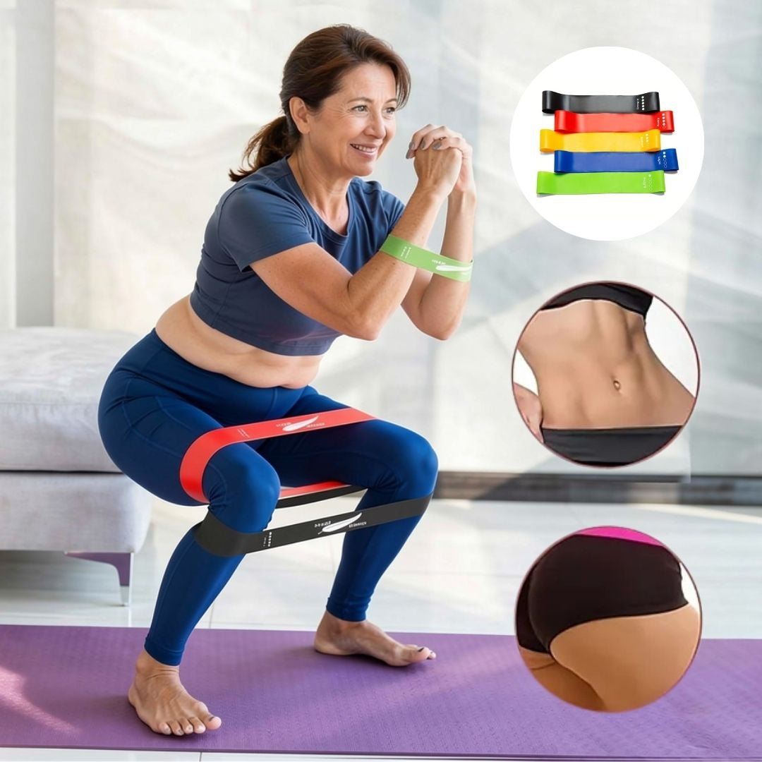 5-Piece Resistance Band Set for Home Workouts | Strength Training Bands