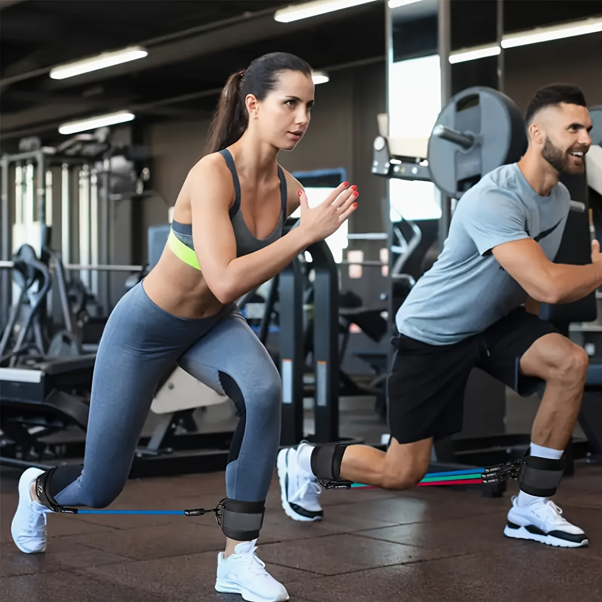 Ankle Strap Resistance Bands for Home Leg Workouts