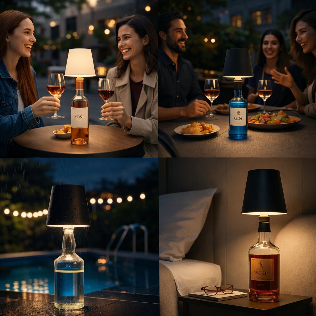 Transform Any Bottle into a Cozy Table Lamp