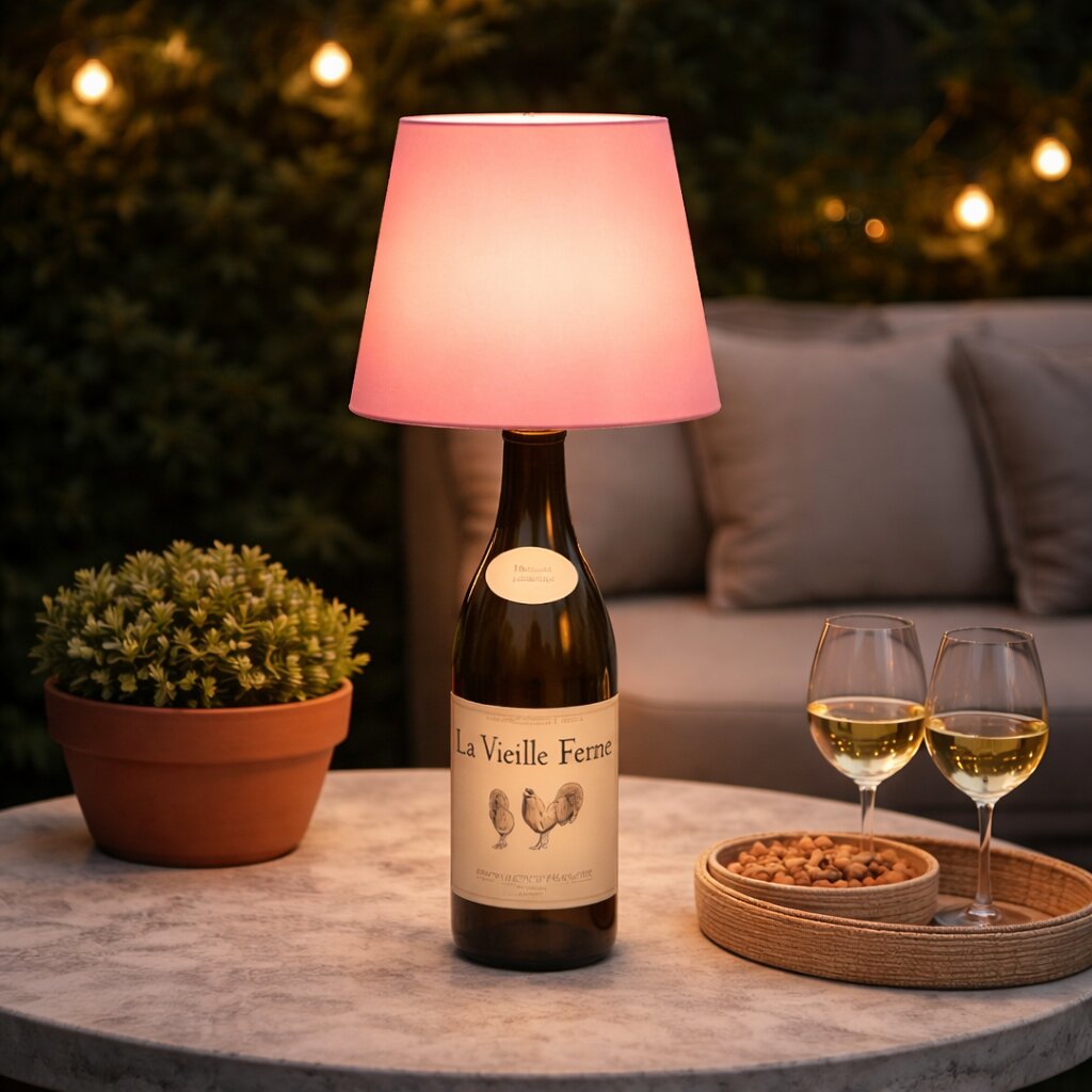 Transform Any Bottle into a Cozy Table Lamp