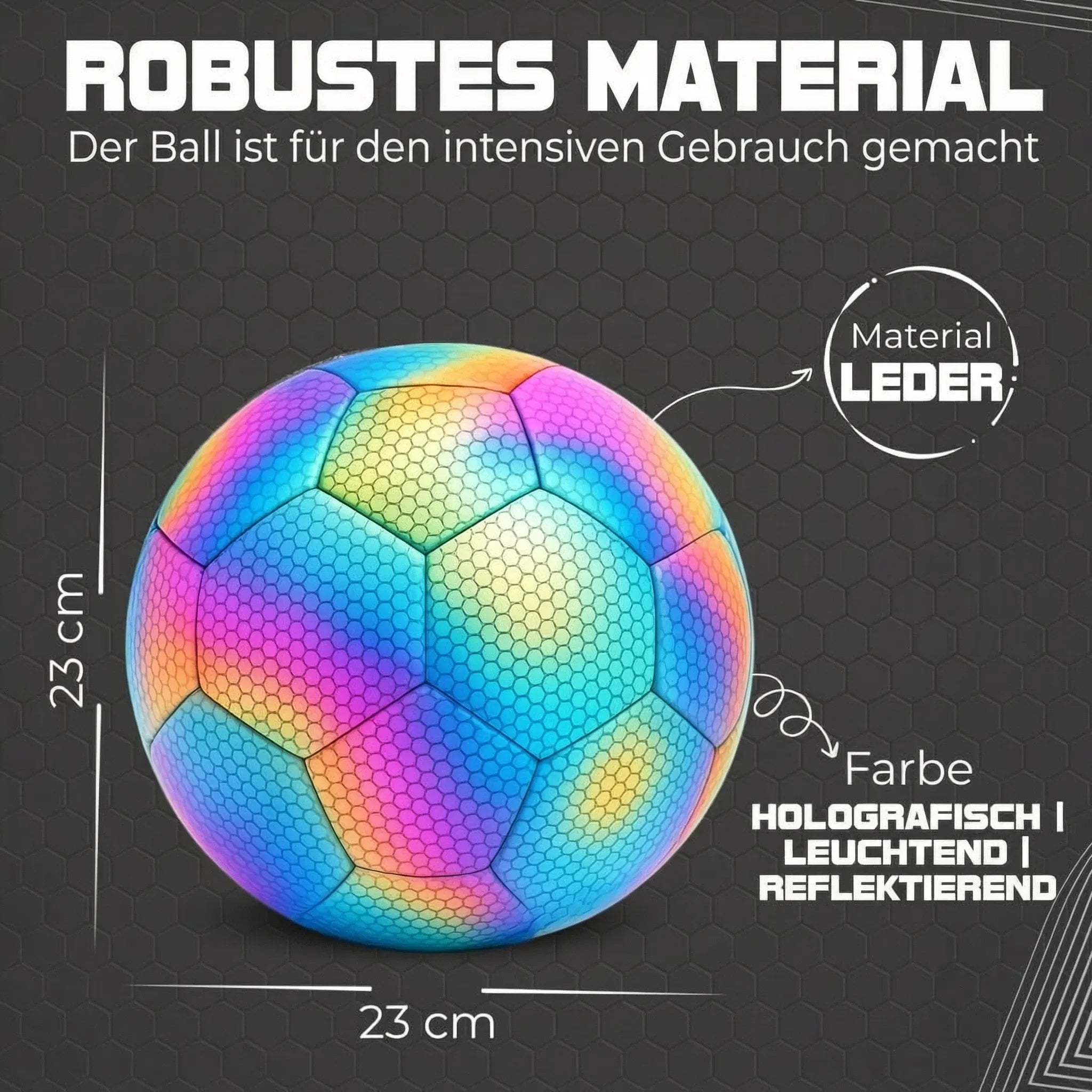 Illuminated Soccer Ball for Day and Night Play