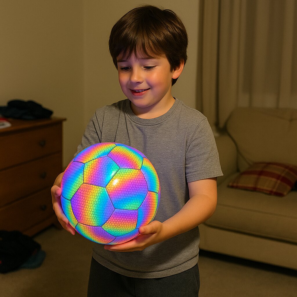 Illuminated Soccer Ball for Day and Night Play